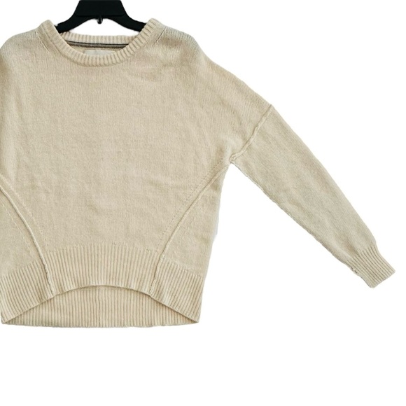 Brochu Walker Womens Classic Crew Neck Ultra Soft Cream Cashmere Sweater Size XS - Picture 5 of 11